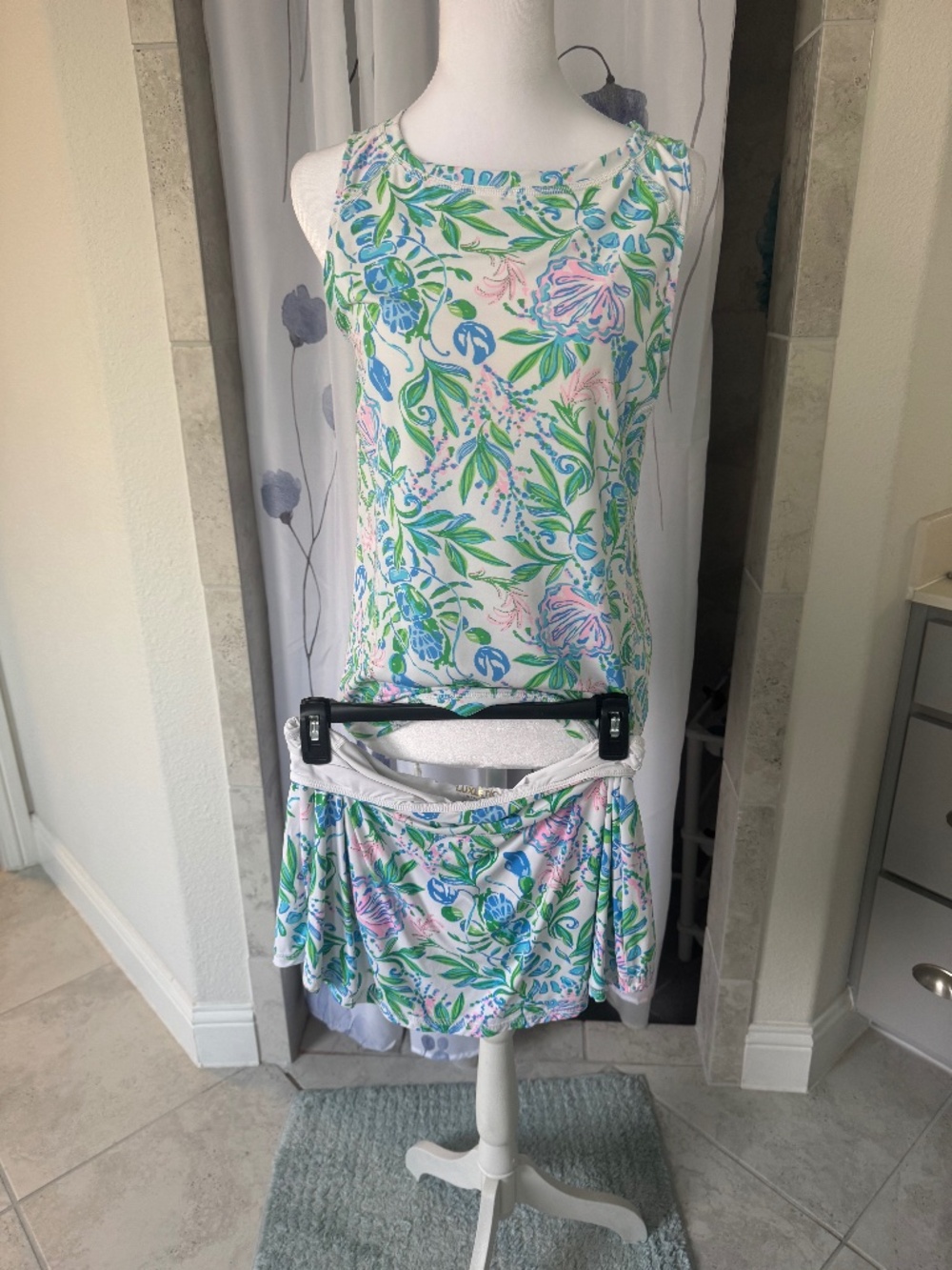 EUC Lilly Pulitzer Renay tank and matching skort set